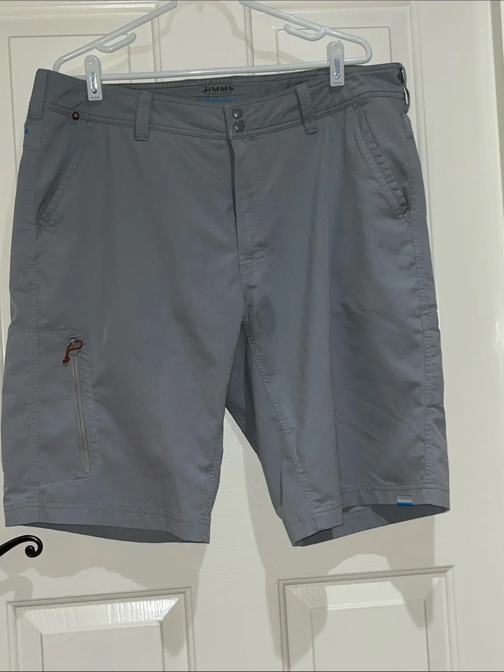Simms Men's Light Gray Hybrid Fishing Shorts